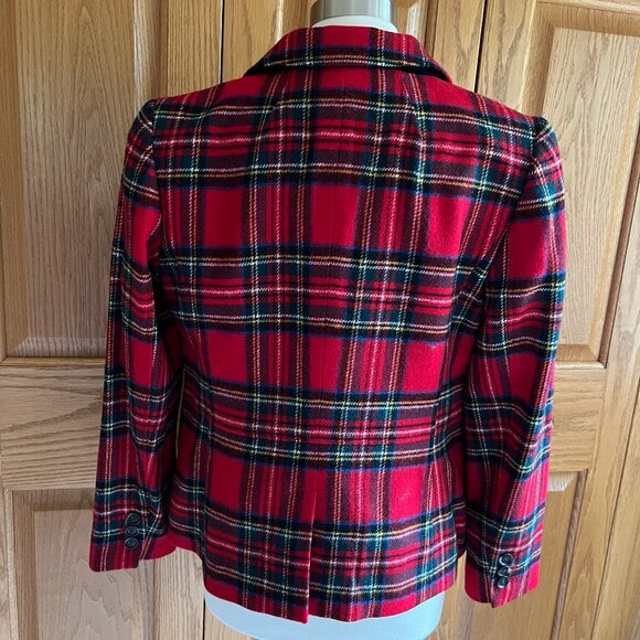 TALBOTS - Shetland Wool Blazer - Plaid -- Excellent Condition - Picture 3 of 14